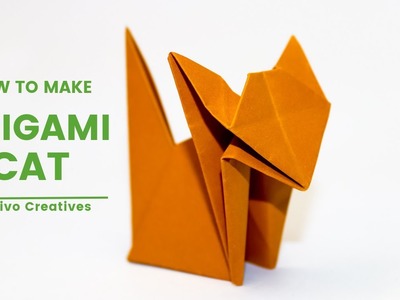 How to make origami cat | Origami paper craft | Easy origami for beginners | Origami animal