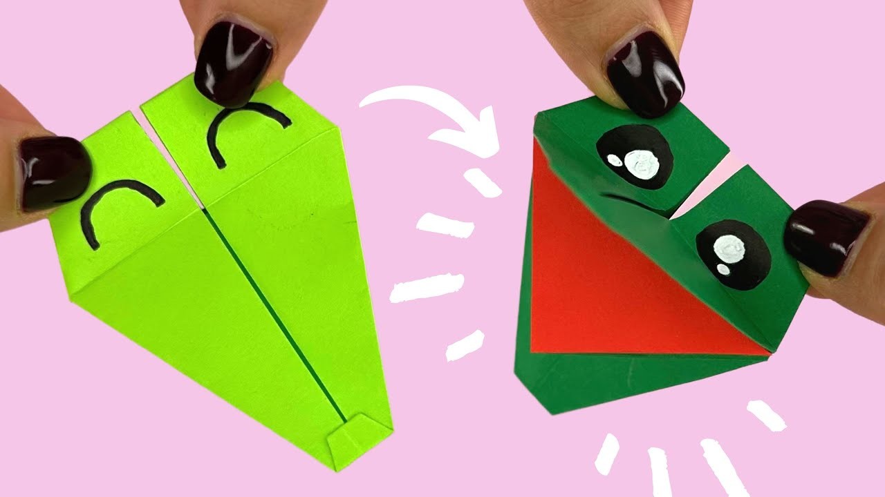 How to make origami crocodile EASY, paper craft crocodile