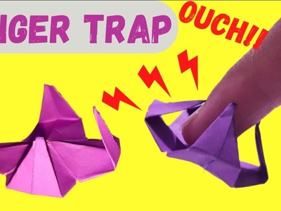 How to make origami finger trap _ very funny and easy