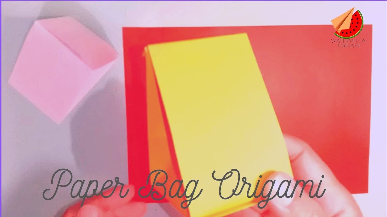 HOW TO MAKE ORIGAMI PAPER BAG     PAPER BAG     Paper Craft Paper Bag