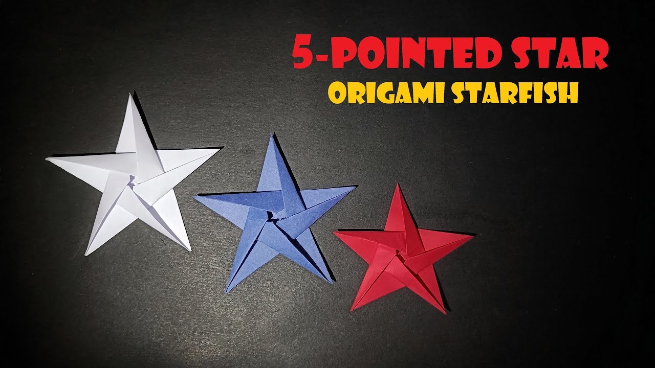 How to Make Origami Star | 5 Pointed Star | Origami Starfish | Paper Star or Starfish Easy Tutorial