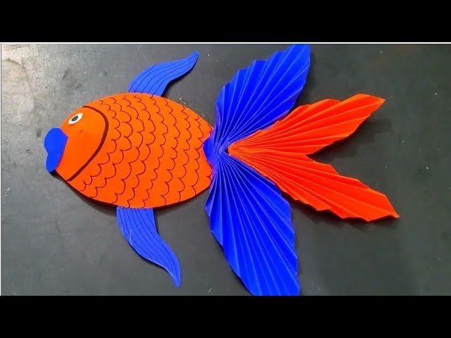 How to make paper fish || Creating Paper Fish Art And Craft For Fish, DIYCRAFTMAGIC