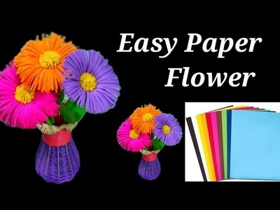 How To Make Paper Flower Craft || DIY Paper Flower || Home Decor Ideas DIY CRAFT MAGIC