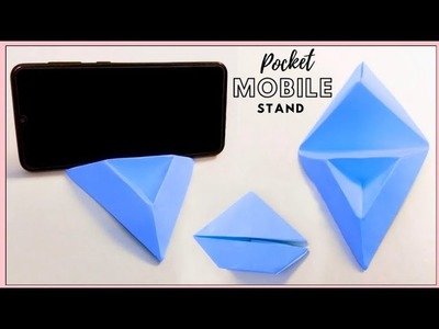 How To Make Paper Mobile Stand Without Glue । Origami Phone Holder। Easy Phone Stand