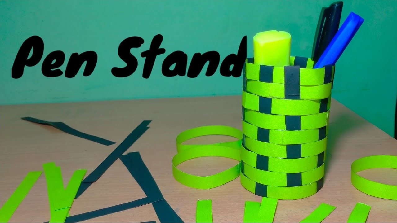 How To Make Pen Holder || How To Make Pen Stand || Paper Pencil Holder || Pen Hoder Craft