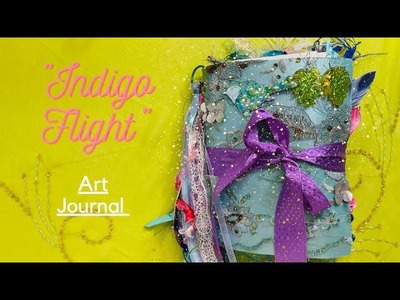 "Indigo Flight"- Art Journal (Bird Series) FOR SALE
