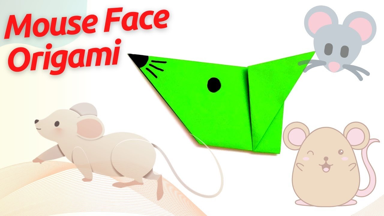 Make Your Own Cute Mouse Face Origami in Under 5 Minutes