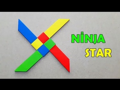 Making a ninja star from paper | origami (shuriken)