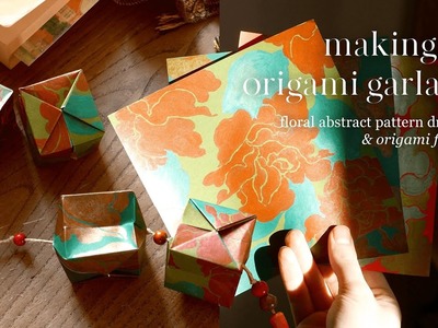 Making a origami paper garland • ???????????????????????????????? ???????????????????????????? + ???????????????????????????? ????????????????????????????