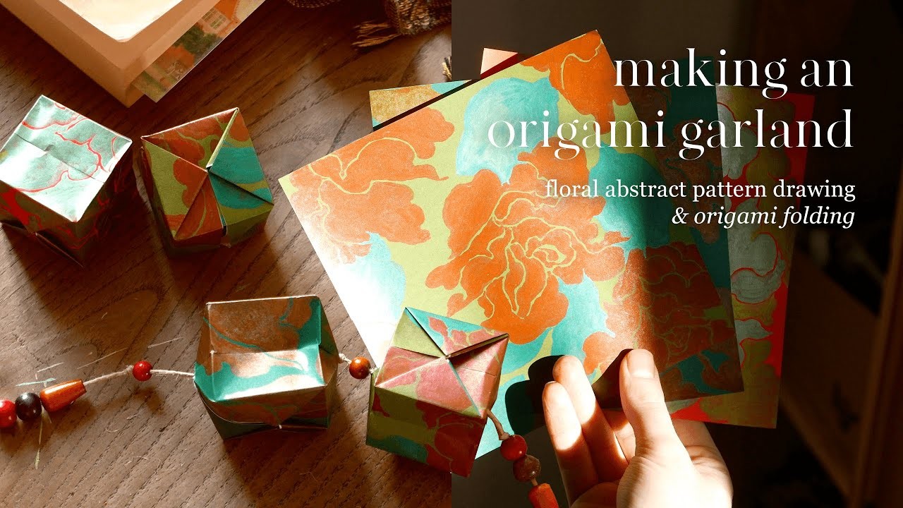 Making a origami paper garland • ???????????????????????????????? ???????????????????????????? + ???????????????????????????? ????????????????????????????