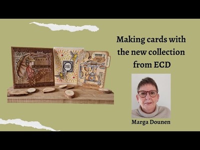 Making cards with the new stamp and dies collection from ECD
