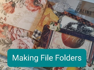Making File Folders ~ 3 Sizes ~ Papercrafts~ DIY Craft Supplies ~ Beginner Friendly
