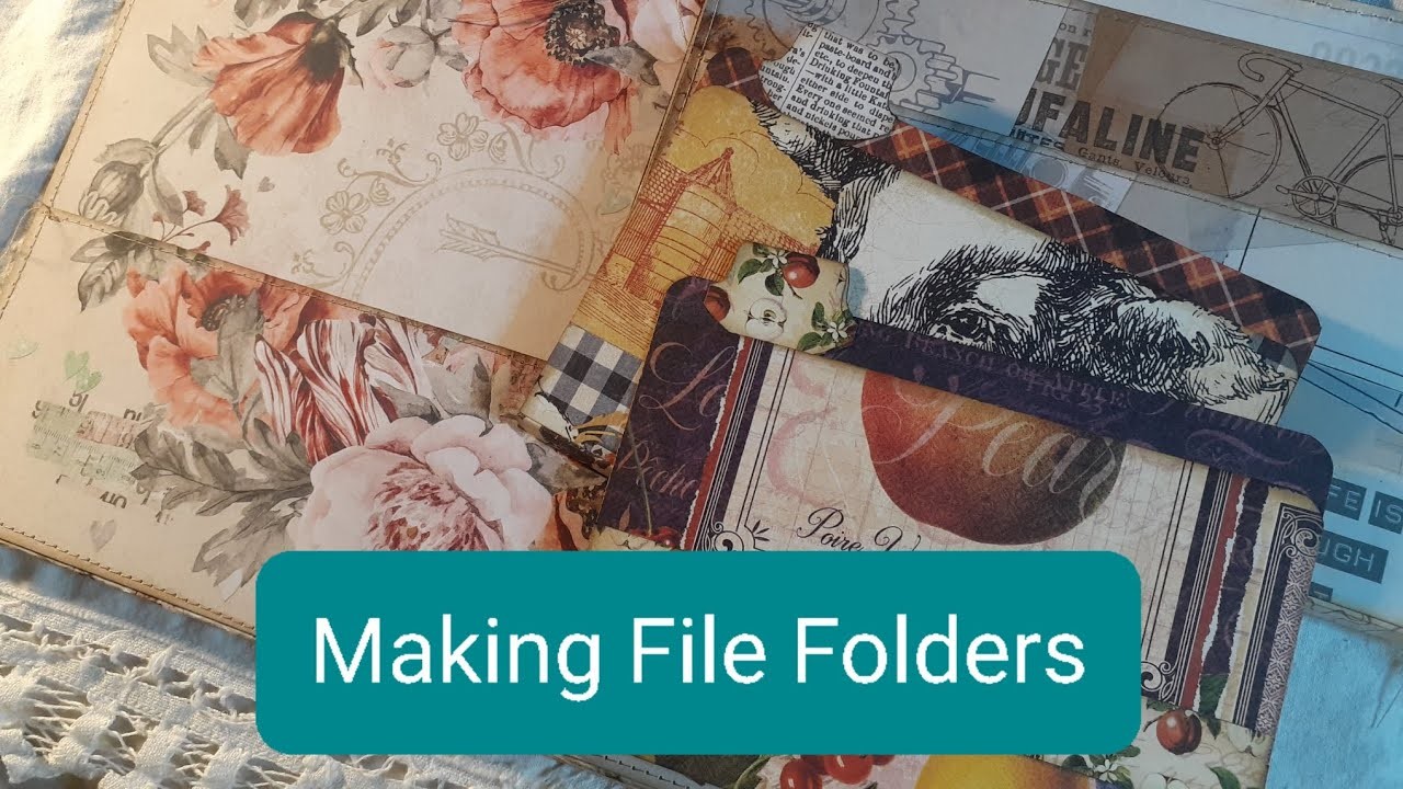 Making File Folders ~ 3 Sizes ~ Papercrafts~ DIY Craft Supplies ~ Beginner Friendly
