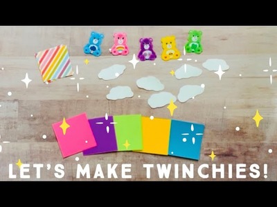 Making Twinchies • Tiny Art • #paper #relaxcutglue #twinchie #art #crafts #carebears #papercrafts