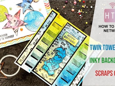 MONDAY MADNESS - AVAGO-INK 3D CARDS - INKY BACKGROUNDS - CREATIVE STAMPING