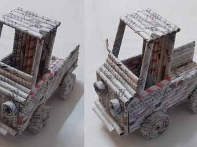 Newspaper Truck | How To Make A Paper Trock | Easy Newspaper Craft