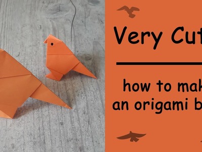 Origami bird????| how to make an origami bird???? | paper bird | easy origami???? |origami for kids????