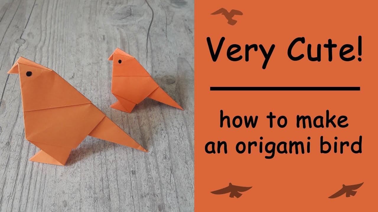 Origami bird????| how to make an origami bird???? | paper bird | easy origami???? |origami for kids????