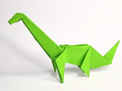 Origami BRACHIOSAURUS | How to make a paper dinosaurs