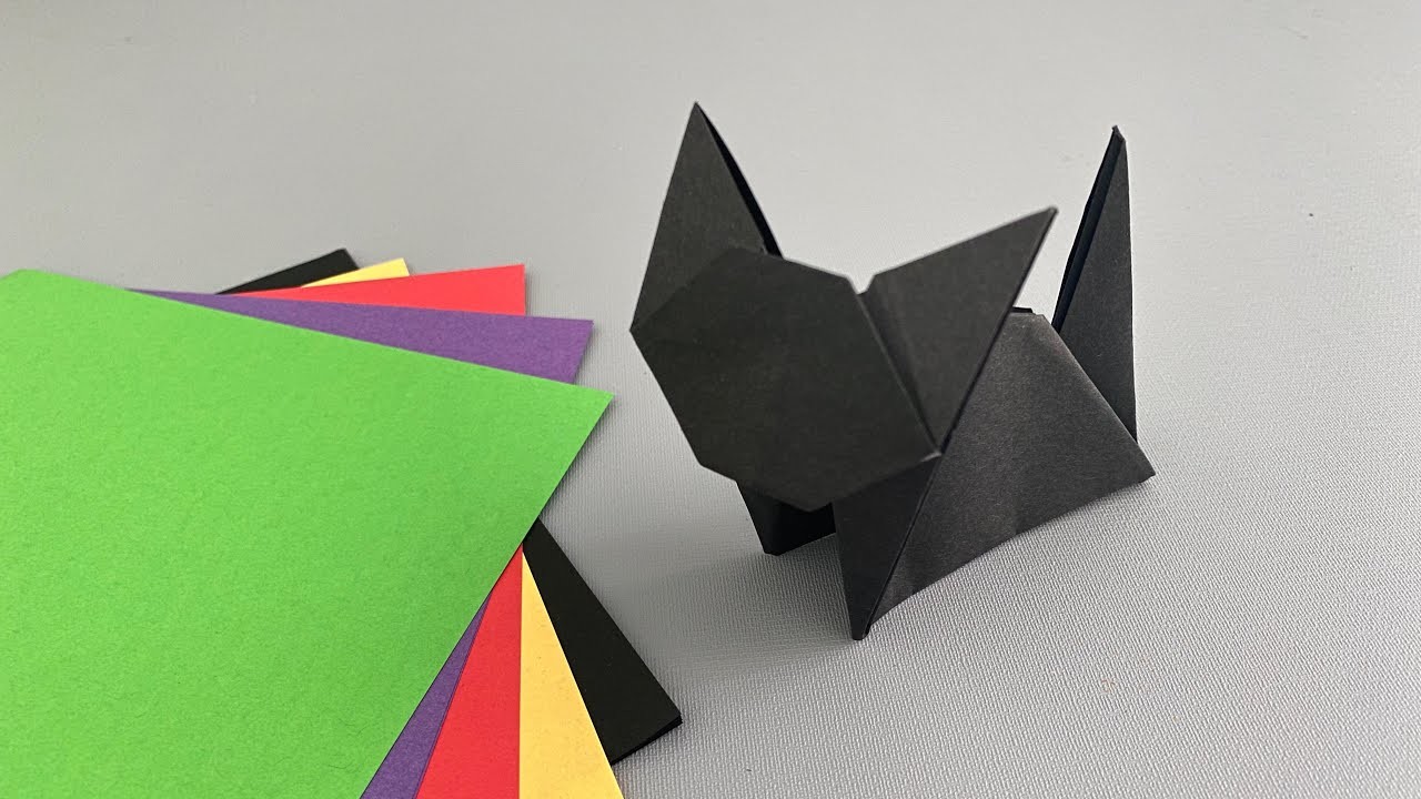 Origami cat-how to make origami cat - easy | Diy