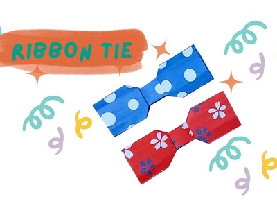 ORIGAMI CUTE RIBBON TIE# How to make easy origami ribbon tie
