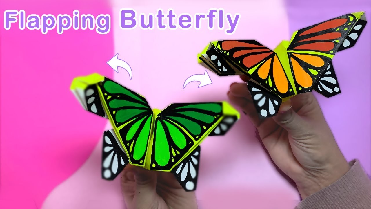 Origami Flapping Butterfly? How to Make an Origami Butterfly that move its wings.by bushrazorigami