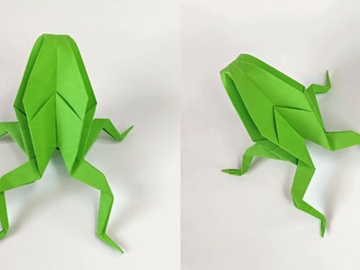 Origami FROG tutorial | How to make a paper frog