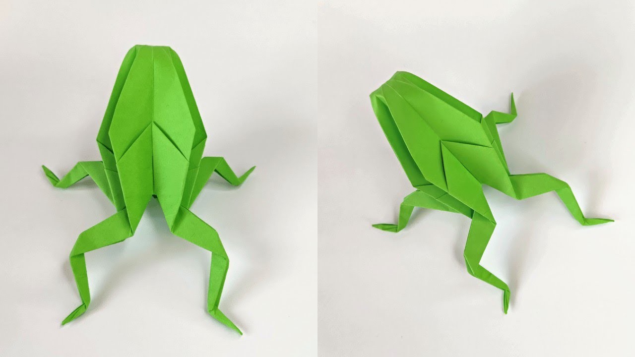 Origami FROG tutorial | How to make a paper frog