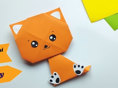 Origami Paper Cat easy | Cute paper cat | Origami cat | DIY paper crafts
