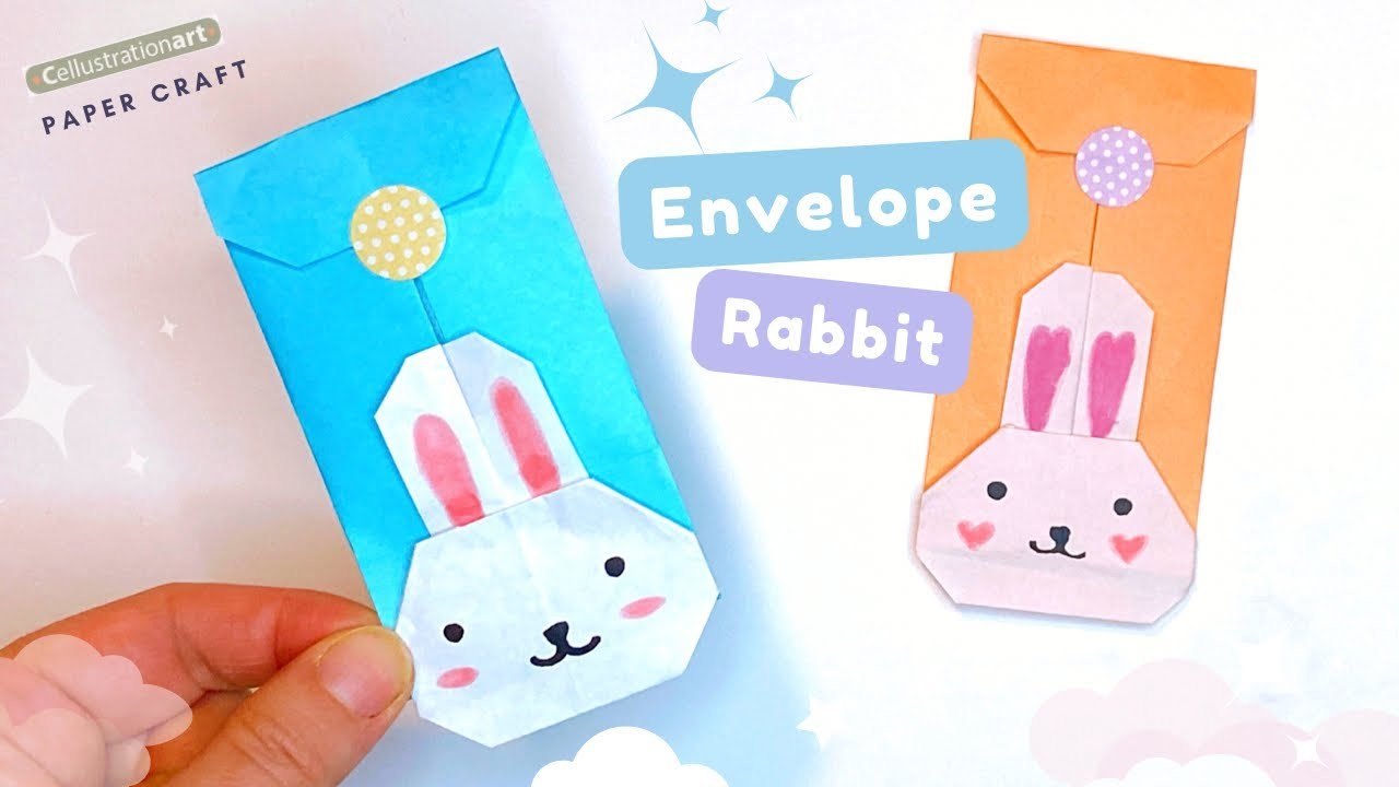 Origami Rabbit Envelope No Glue | Rabbit Paper Bag | Easy Paper Purse | Cute Bunny Paper Origami