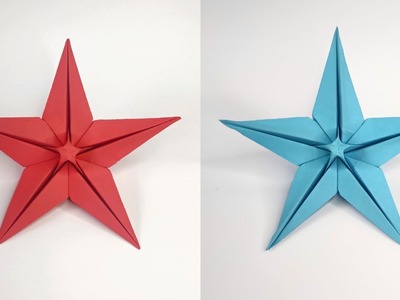 Origami STAR FLOWER | How to make a paper star flower