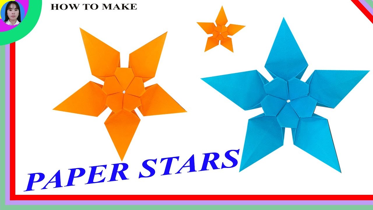 Origami star tutorial | How to make paper star | Flower