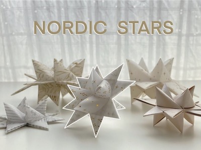 Origami stars, how to make paper decorations, paper art , essential oil diffuser, DIY PAPER STARS