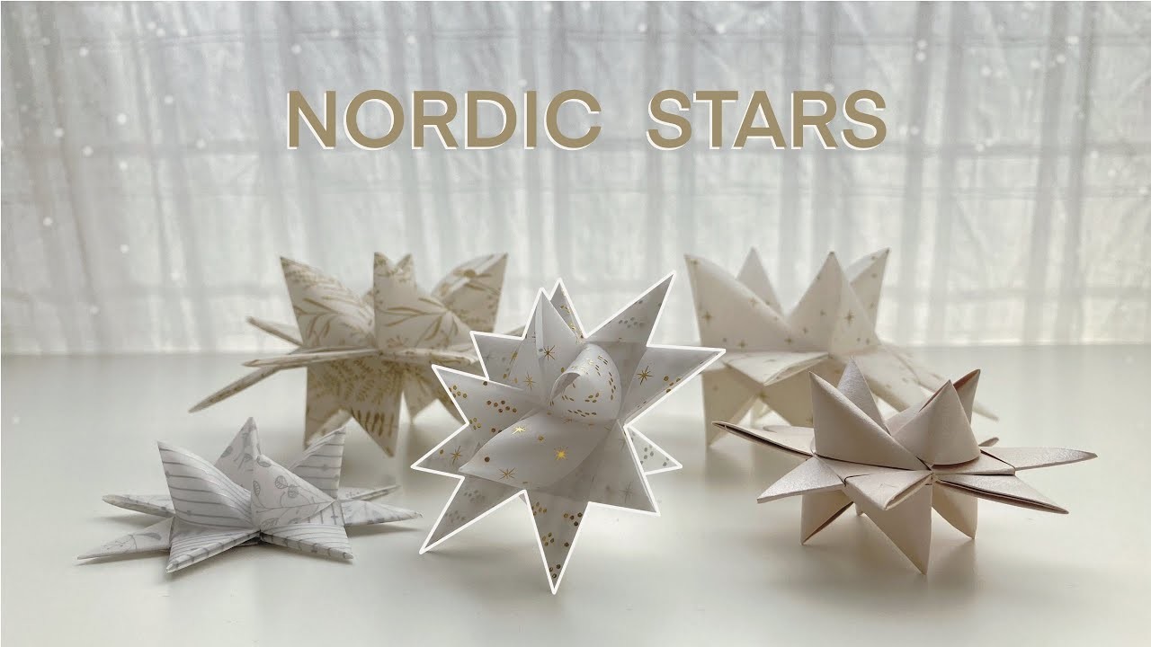 Origami stars, how to make paper decorations, paper art , essential oil diffuser, DIY PAPER STARS