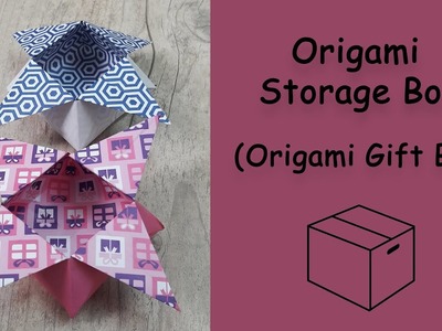 Origami storage box???? | easy origami????| DIY storage box | Origami????| Paper Storage Box????