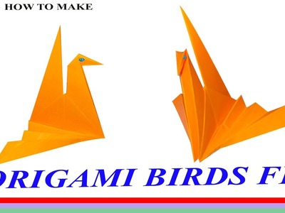Paper flying birds | How to make origami birds | Craft
