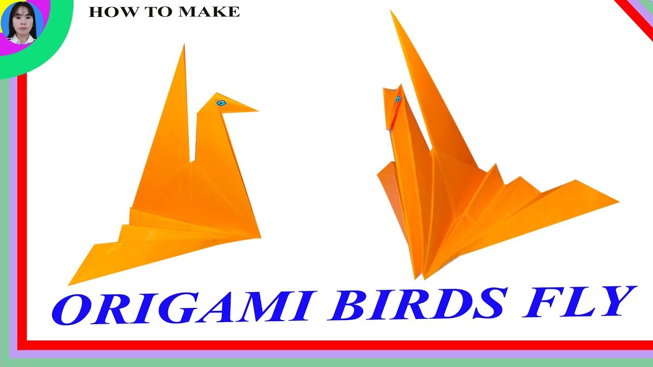 Paper flying birds | How to make origami birds | Craft