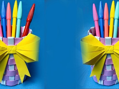 Paper  pen holder design