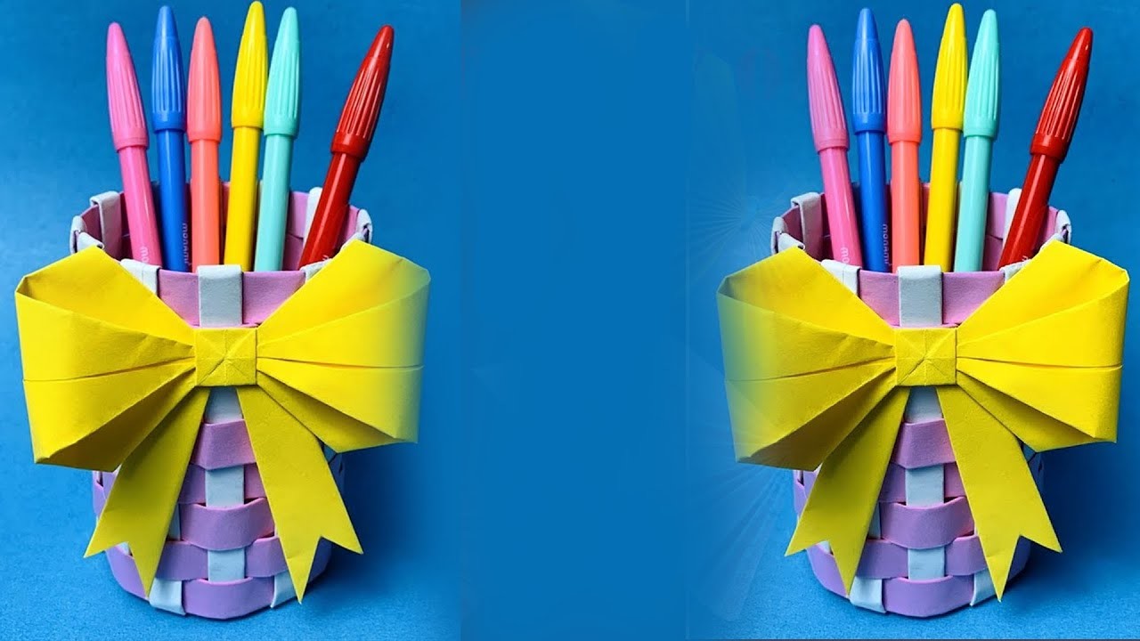 Paper  pen holder design