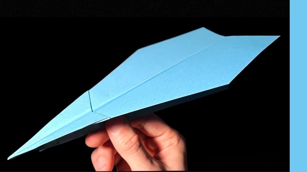 Papierflieger falten der weit fliegt basteln - Origami Papierflugzeug bauen @mahirorigami