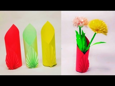 Papper vase making easy||papper vase making||pencil holder||origami papper vase||pencil holder bnaye