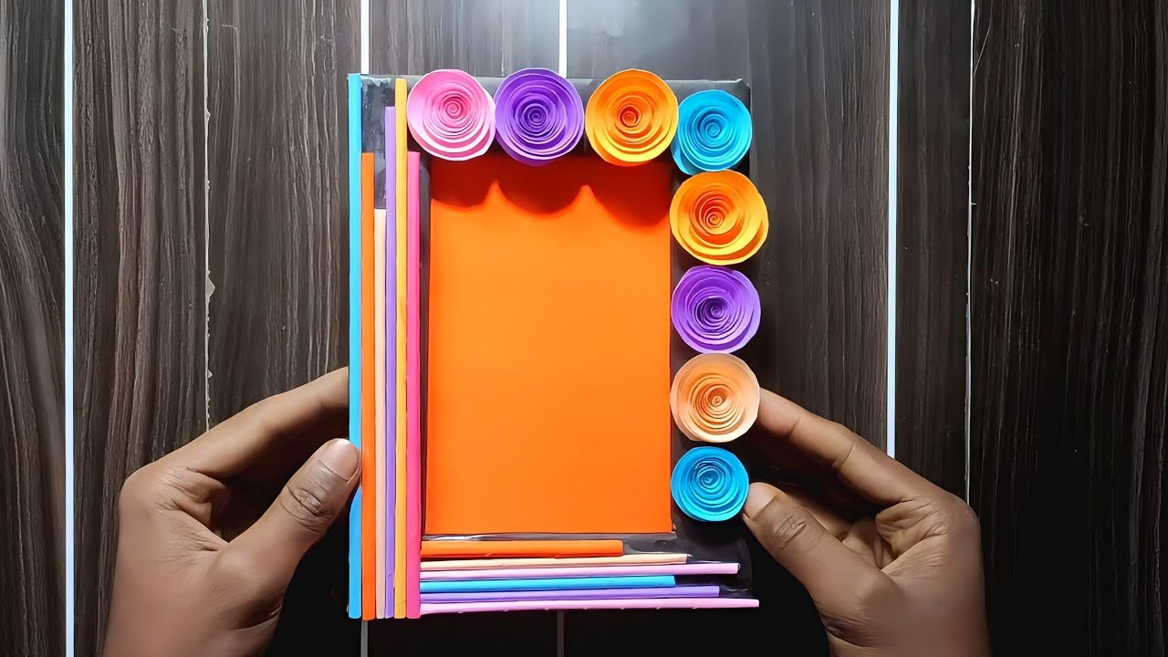 Photo Frame ideas.DIY beautiful photo frame.Paper craft