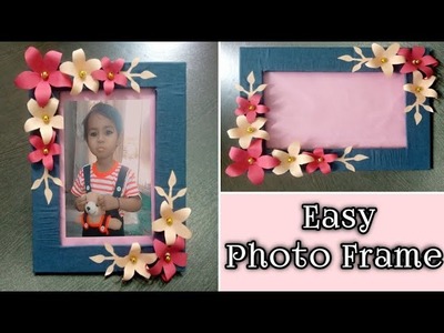 Photo Frame making At Home । Cardboard Reuse। Paper Craft Ideas। Handmade Picture Frame DIY
