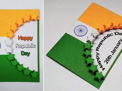 Republic Day Card Making | 26 January Craft | Republic Day Craft Ideas | Easy Greeting Card 2023