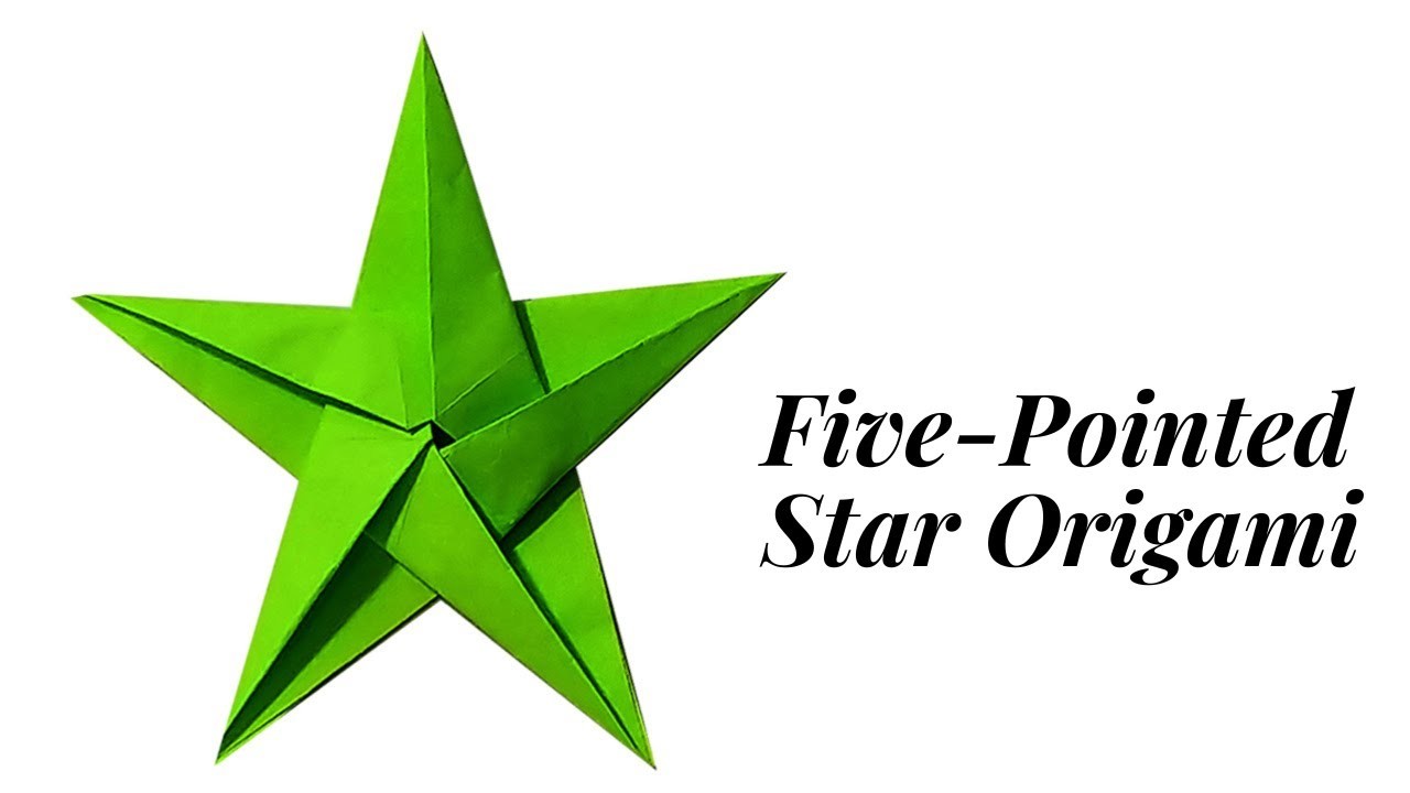 STAR Series. Five Pointed Paper star, Easy Star Making Origami Tutorial #origami #paperstar