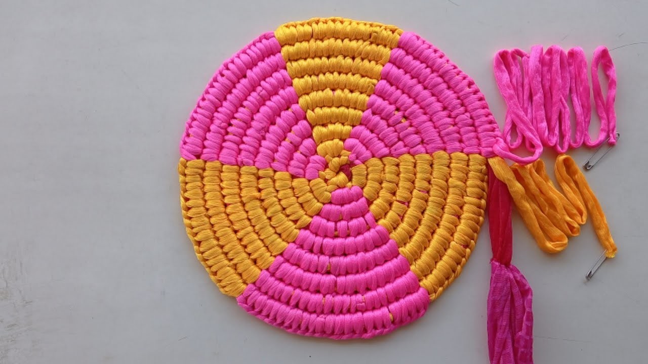 Super Beautiful Doormat Idea , Doormat Making At Home , Craft With Priya