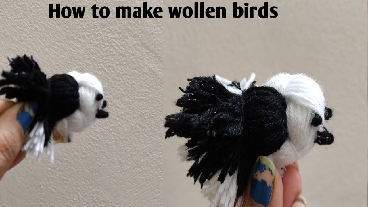 Super easy bird making ideas with yarn |DIY wollen birds |How to make yarn birds | wollen craft