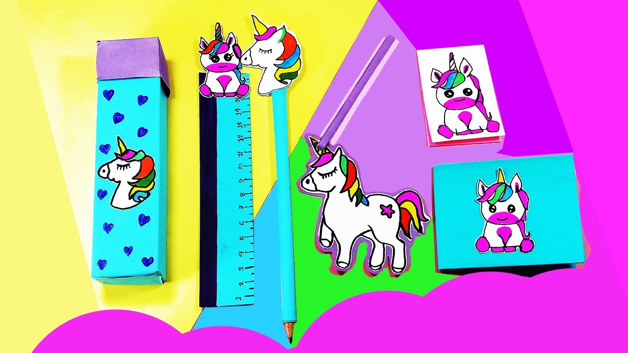 Trending Crafting idea | DIY Unicorn Pencil Box making | Pom Tom