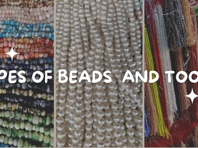 Types Of Beads | Sizes of Beads | Basic Tools for Bead Making | Beginner Friendly- Stitchesbylope