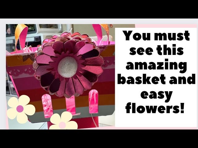 YOU MUST SEE THIS AMAZING BASKET & THESE BEAUTIFUL EASY FLOWERS! #craftycraftsbydeanna